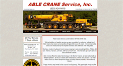 Desktop Screenshot of ablecrane.com